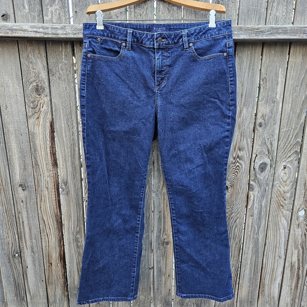Talbots Women's Dark Indigo Bootcut Jeans Women Size 14P